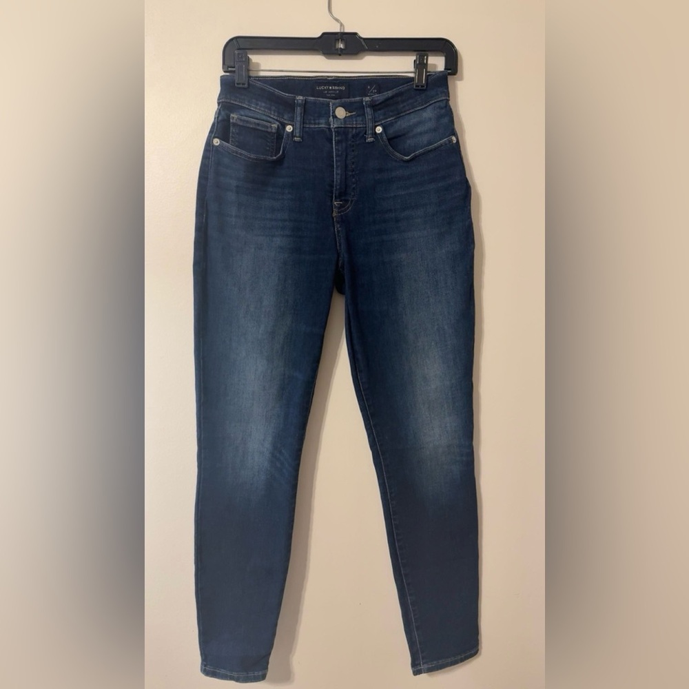 Lucky Brand Jeans Women’s Size 8/29 Blue Denim Regular Mid Rise Ava Super Skinny
